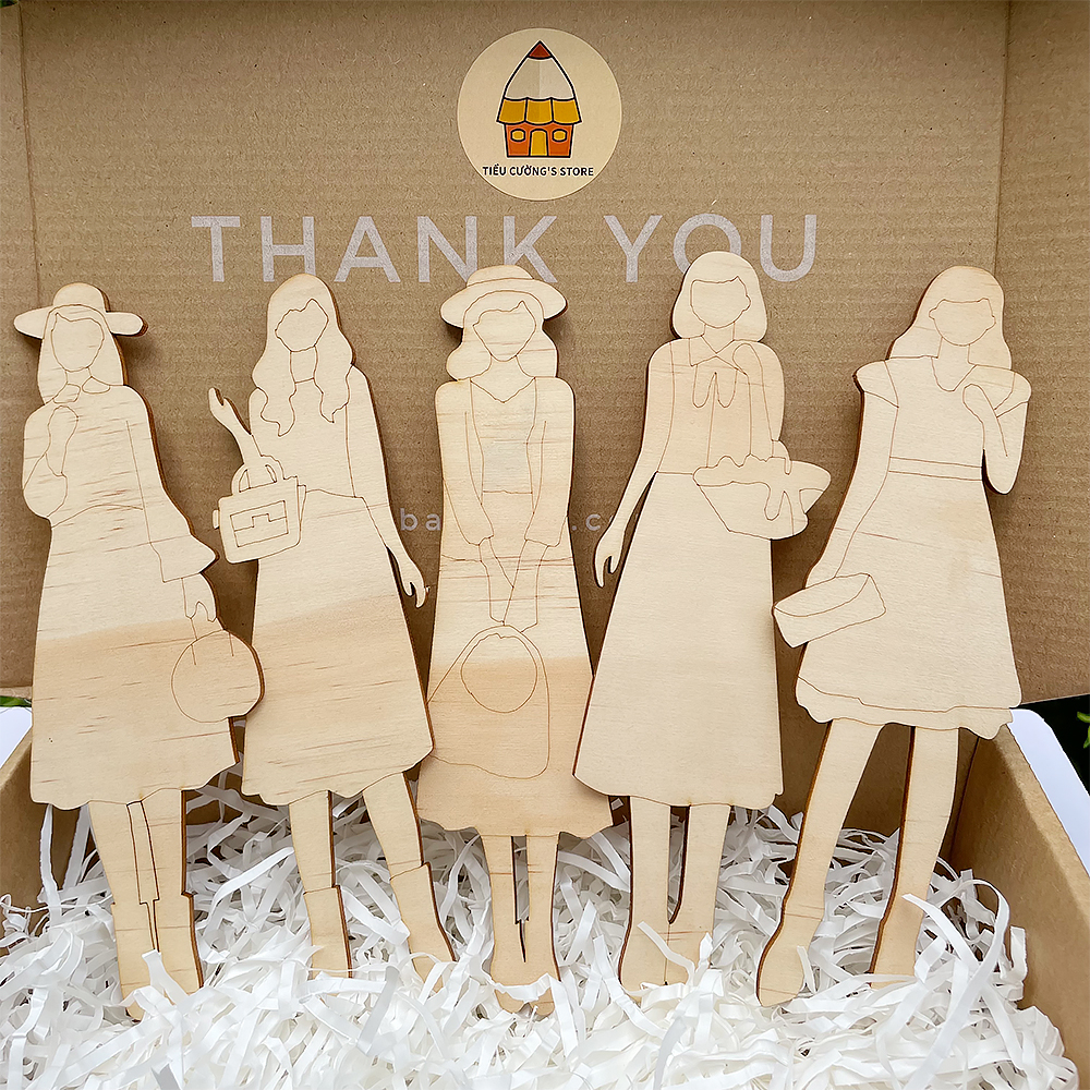 🎁 Bộ Tô Màu Thiết Kế Thời Trang  - Tô Màu Gỗ Sáng Tạo Cùng Bé