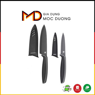 Set 2 dao WMF TOUCH, lưỡi thép chống gỉ, có vỏ bọc an toàn cho trẻ bộ dao đa năng