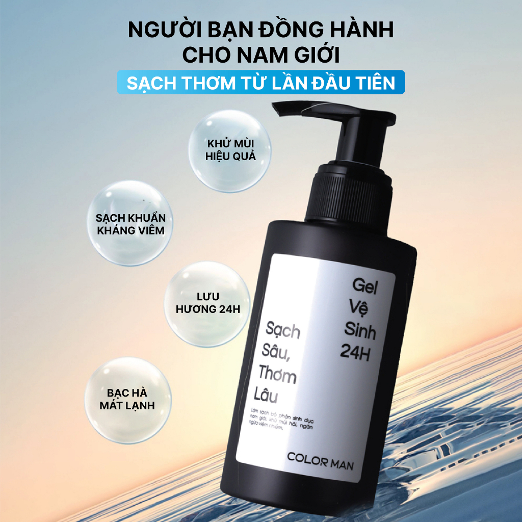 Dung dịch vệ sinh nam giới COLOR MAN hương bạc hà thơm mát 150ml