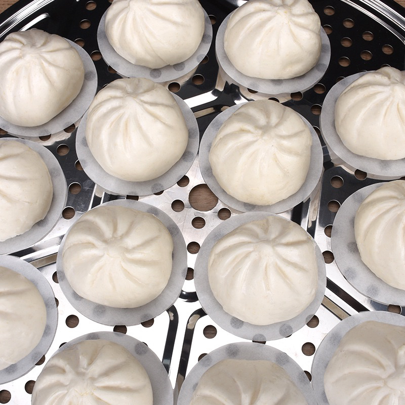 Sét 500 tờ giấy nến làm bánh bao tròn hàng cao cấp