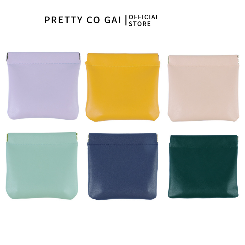 Túi Đựng Tai Nghe/ Cáp Sạc PRETTY CO GAI Bằng Da PU Nhỏ Gọn Tiện Dụng