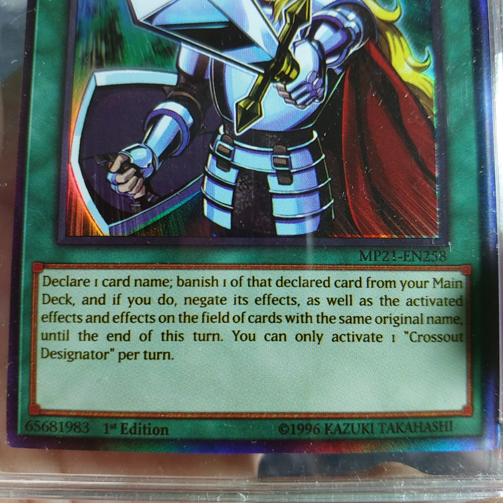 Thẻ CROSSOUT DESIGNATOR 65681983 ma thuật hiệu ứng holo 1458 D13 50