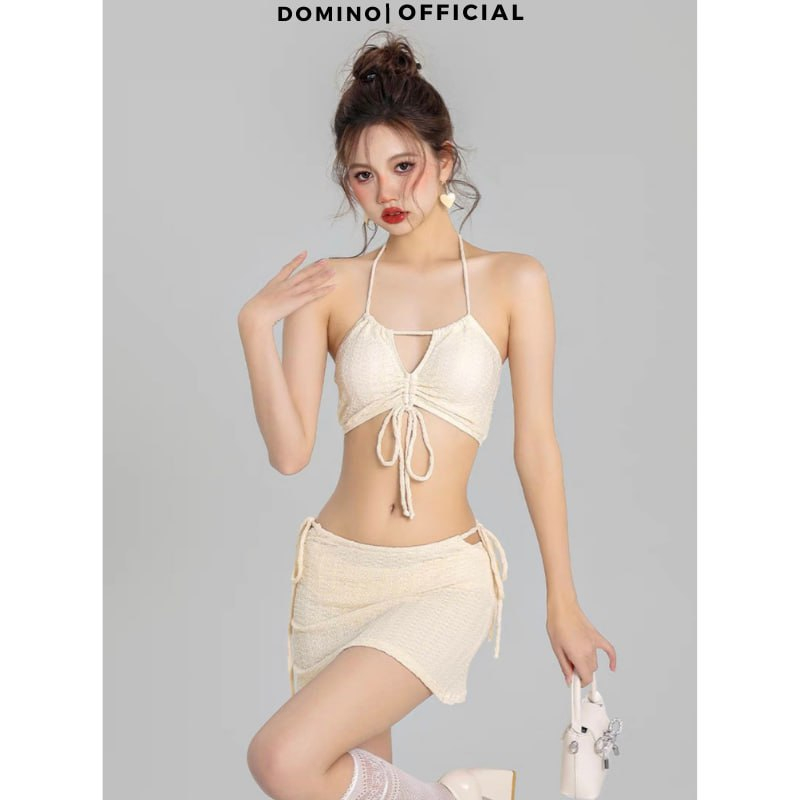 Bộ Bikini 3 Mảnh Domino Thiết Kế Sexy Siêu Tôn Dáng
