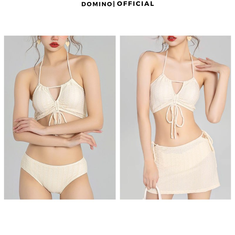 Bộ Bikini 3 Mảnh Domino Thiết Kế Sexy Siêu Tôn Dáng