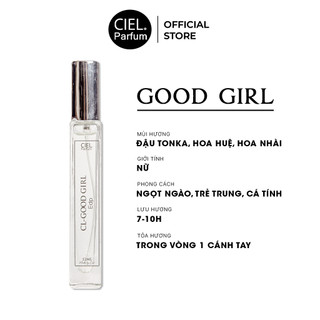 Tinh dầu nước hoa nữ cao cấp Ciel Parfum Good Girl 12ml ngọt ngào, gợi cảm, quyến rũ, phong cách trẻ trung, cá tính CP