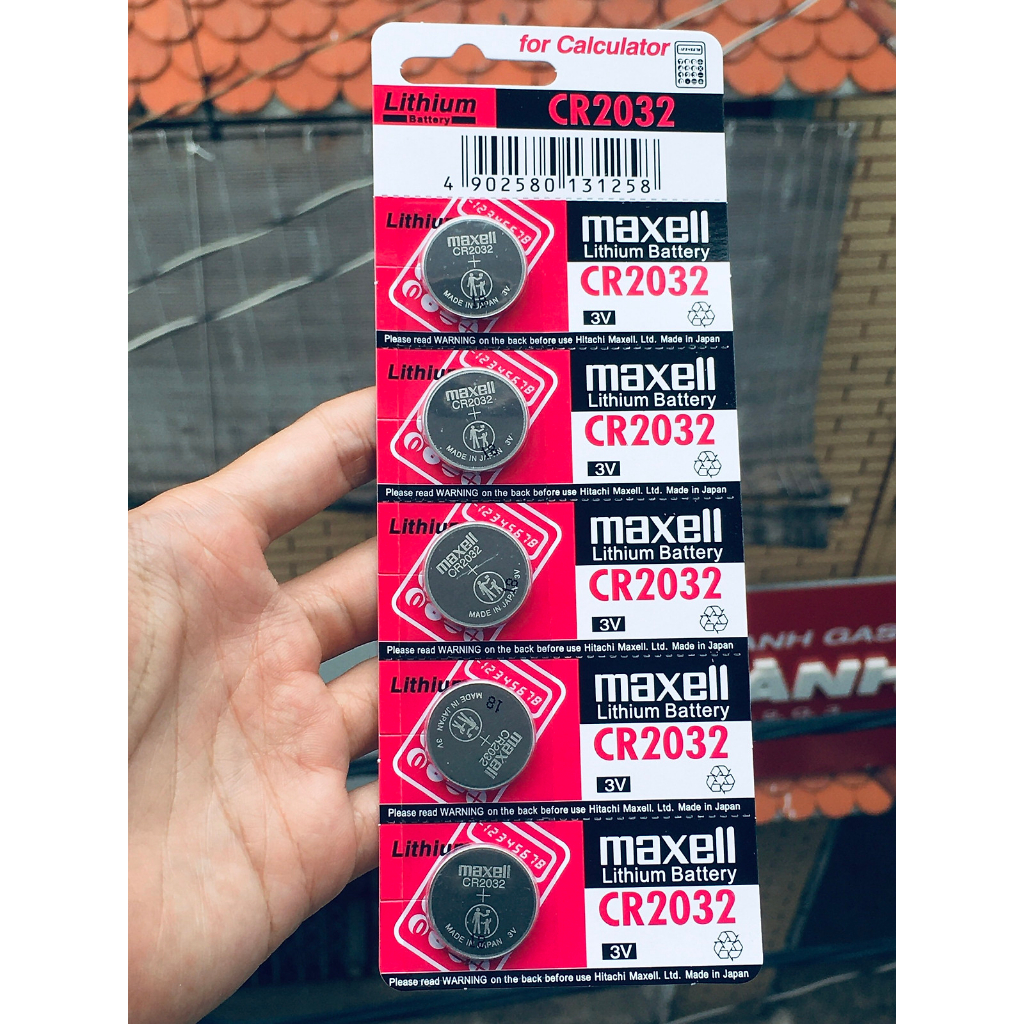 VỈ 5 VIÊN PIN CMOS MAXELL 2032/2025 -HT