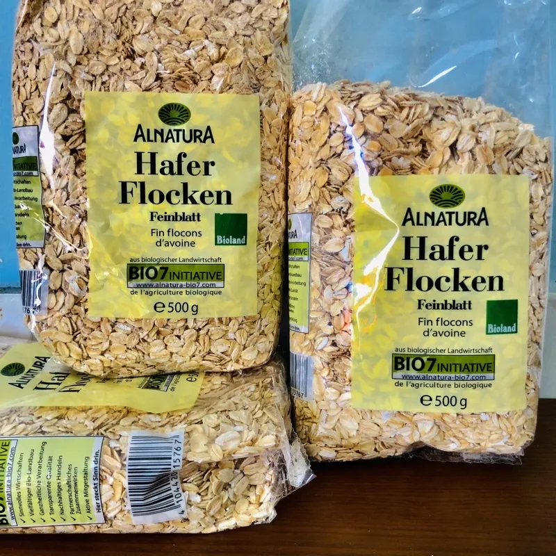 Yến mạch Hafer Flocken Cán Dẹt 1kg giảm cân .