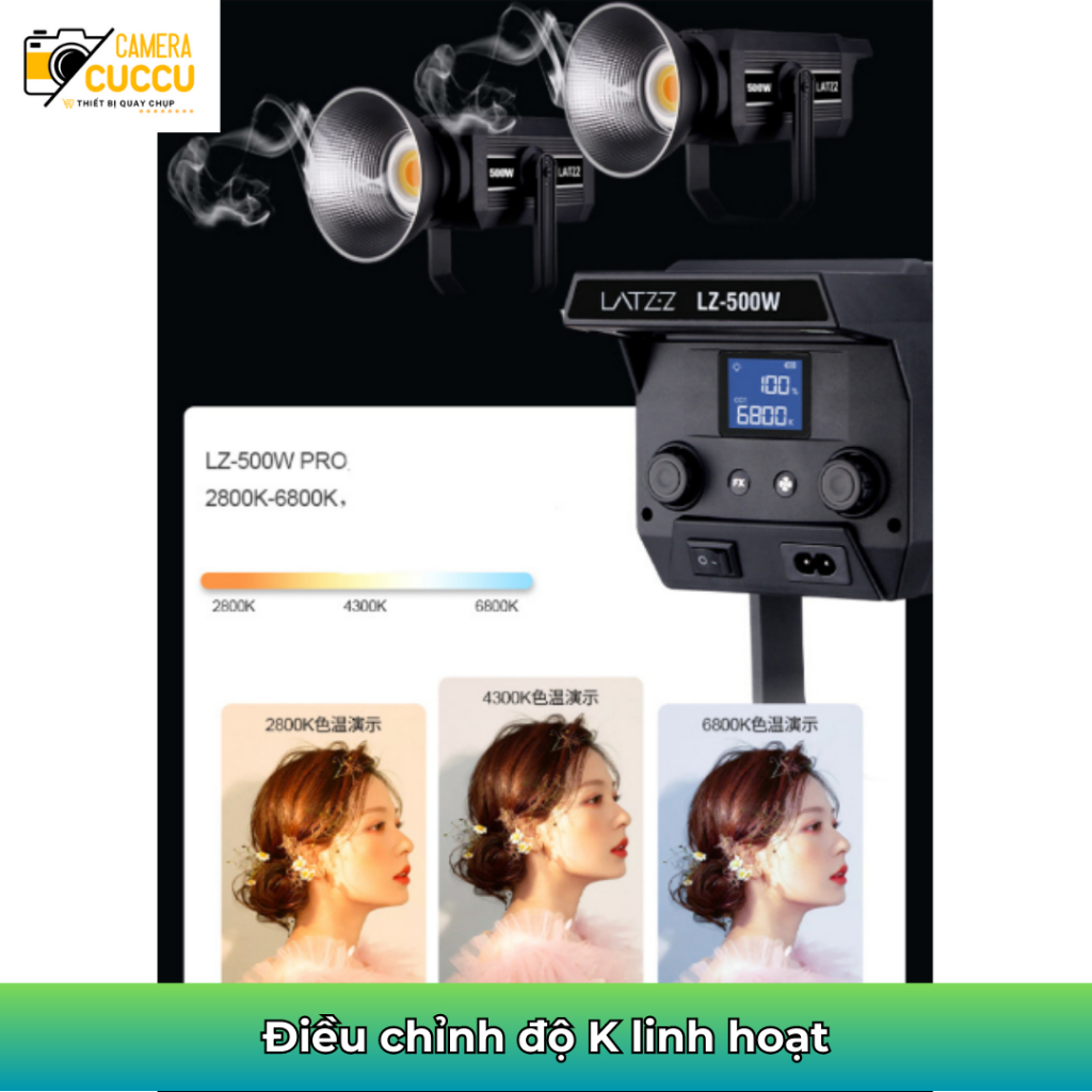 Đèn Studio Công suất lớn LATZZ 500W