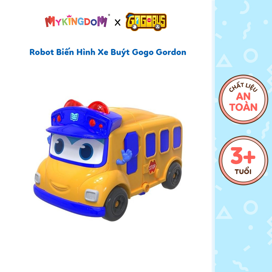Đồ Chơi GOGO BUS Robot Biến Hình Có Đèn Và Âm Thanh Xe Buýt Gogo Gordon YS3041A