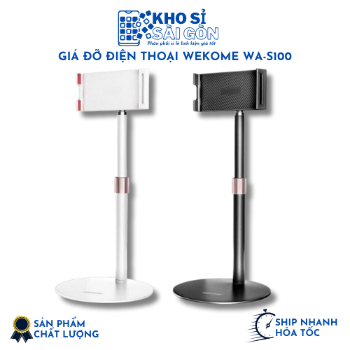 Giá Đỡ Điện Thoại WEKOME WA-S100 Chân Đế Hình Tròn Dùng Được Cho Máy Tính Bảng