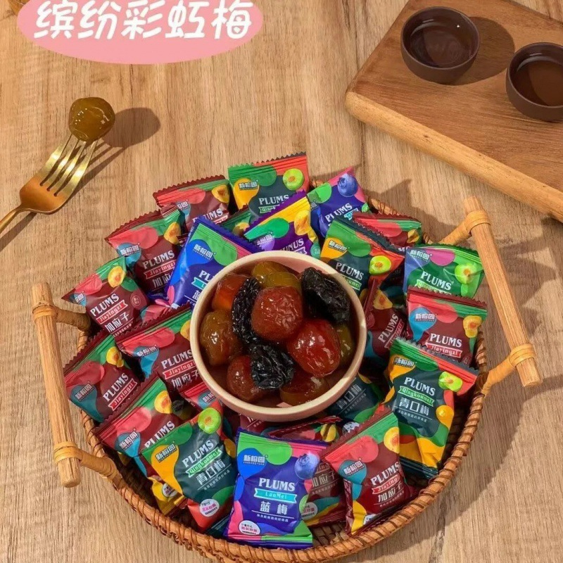 Ô mai mix thập cẩm  XINRONGYUAN 5-6 vị gói 408g