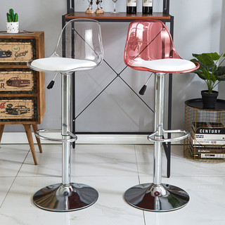 Ghế quầy bar tulip mini trong suốt chân nâng hạ TM1019B