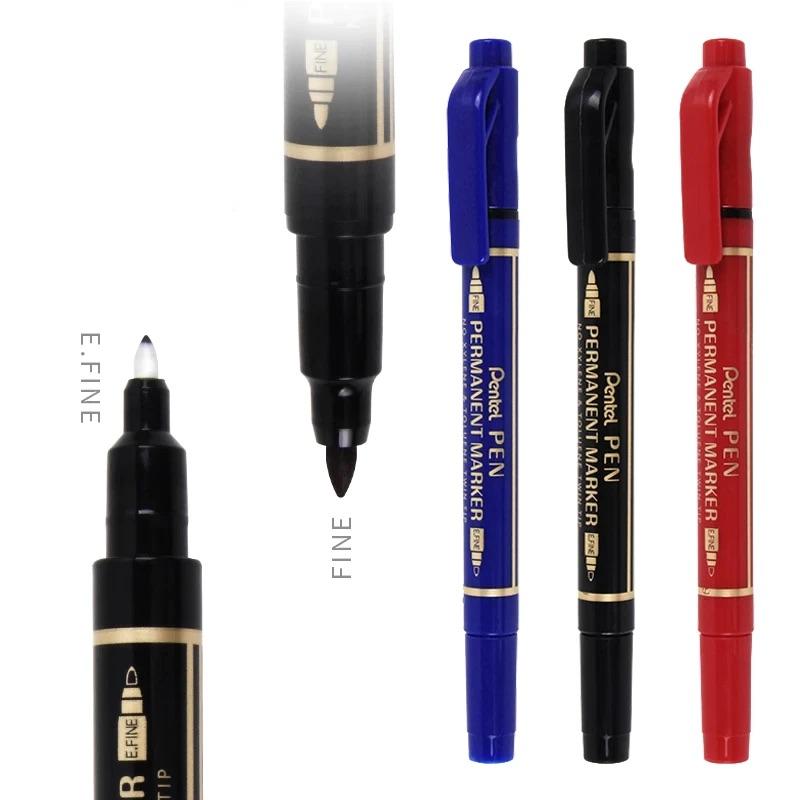 Bút Lông dầu 2 đầu nét nhỏ Pentel - N75W