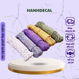 Cuộn dây phơi quần áo dài 10m màu giao ngẫu nhiên hanhdecal1