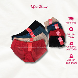 Quần lót nữ ren miuhome bigsize 30-100kg mềm mịn thoải mái mr15
