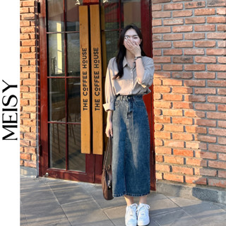 Chân Váy Jean Bò Xẻ Tà (Meisy)