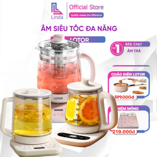 Ấm Siêu Tốc LOTOR Cốc  Hầm Điện Bình Pha Trà Đa Năng Dùng Chưng Yến, Luộc Rau Củ Quả, Đun Thuốc Bắc, Hâm Nóng Đồ Ăn