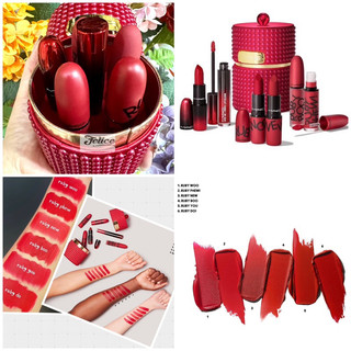 🎊set 6 cây son mac ruby woo's party crew vault 🎁🎉