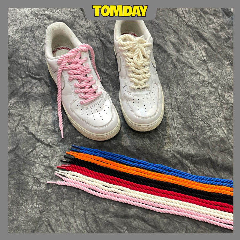 Dây giày to sợi thừng , dây giày sợi dây thừng phủ sáp dài 140cm