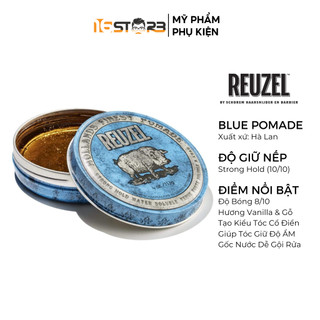 Sáp Vuốt Tóc Reuzel Blue Pomade Strong Hold Water - Gốc Nước 35/113g