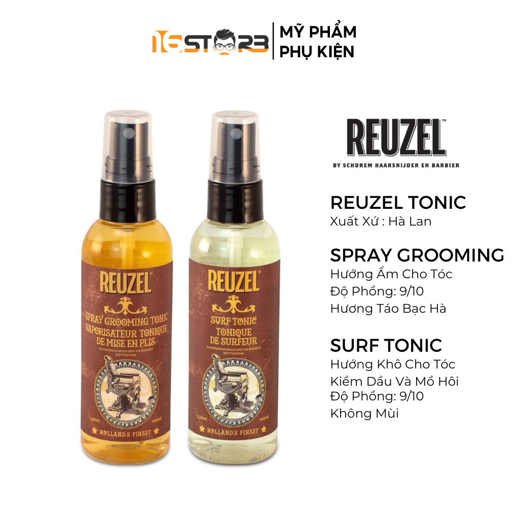 Xịt Tạo Phồng Tóc Pre Styling Reuzel Spray Grooming Tonic 20/30/50/100ml