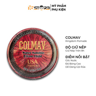 Sáp vuốt tóc colmav pomade kingdom gốc nước 56g/116g