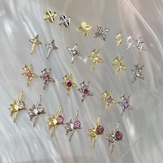 Charm ngôi sao 4 cánh trang trí móng