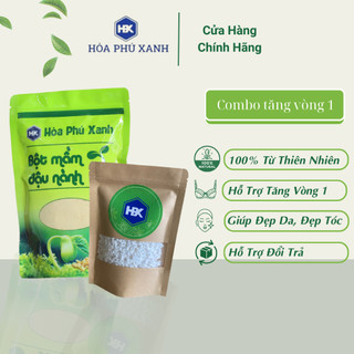 Combo Bột mầm đậu nành+ 100g Bột sắn dây giúp tăng kích thước vòng 1