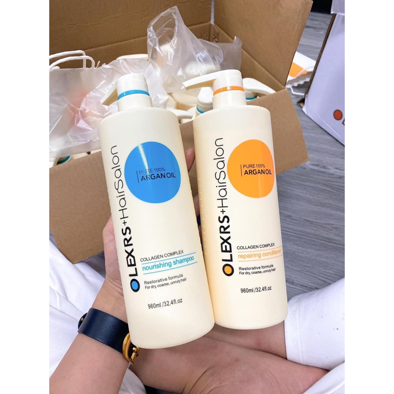 Dầu gội cặp Olexrs chai 960ml