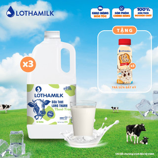 Combo 3 chai sữa thanh trùng Lothamilk 1760ML