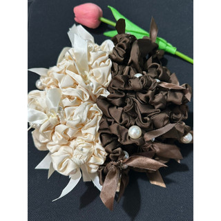 Sỉ dây buộc tóc vải satin nhiều màu phong cách dễ thương
