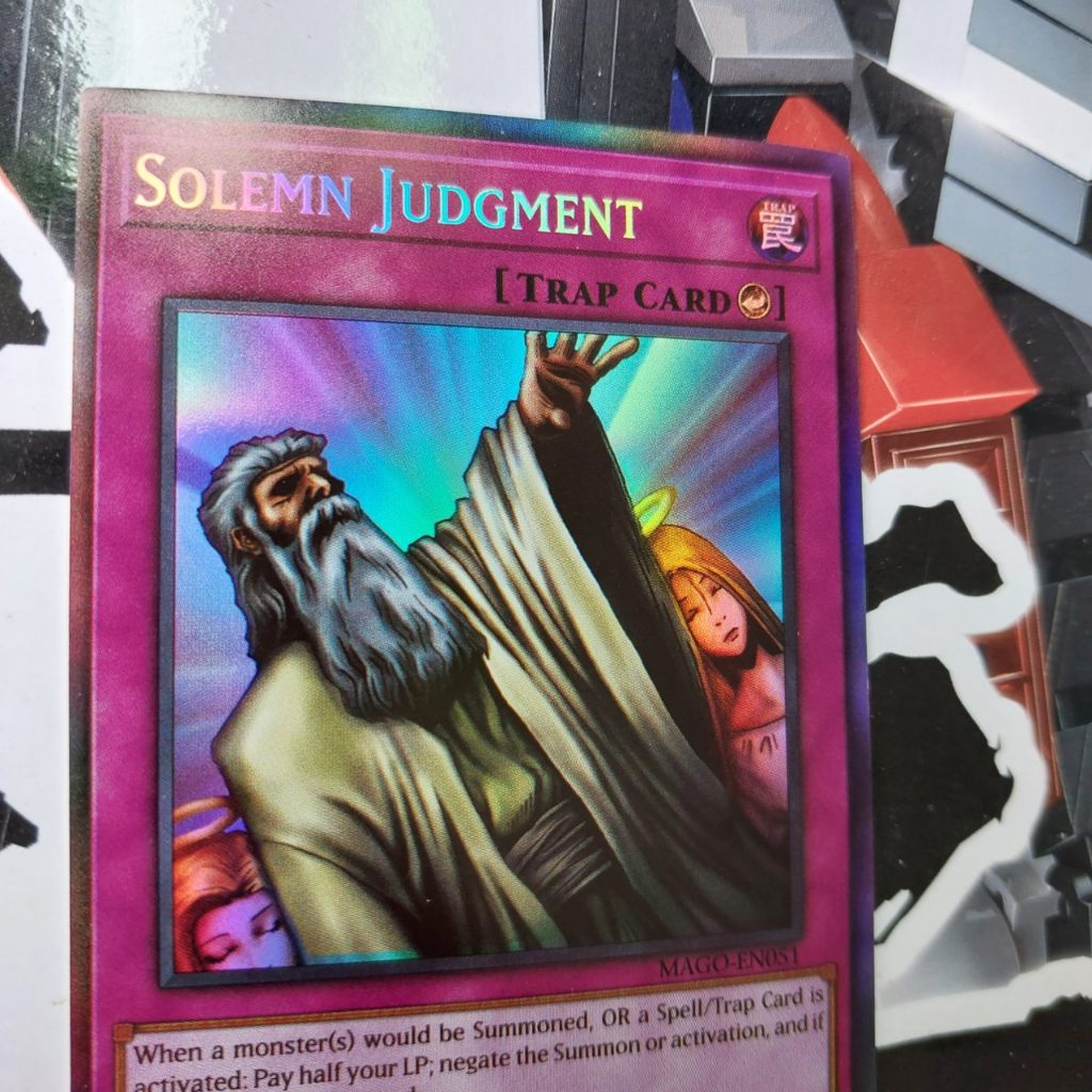 Thẻ SOLEMN JUDGMENT 41420027 cạm bẫy hiệu ứng holo 1458 D13 57