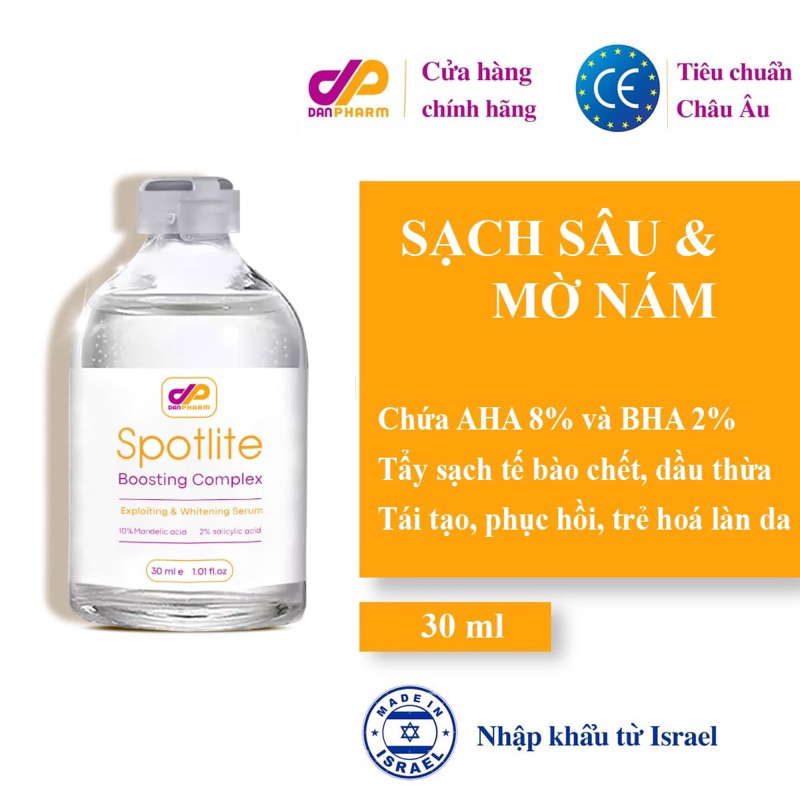 Tẩy tế bào chết hoá học AHA spotlite hỗ trợ giảm nám sáng mịn da