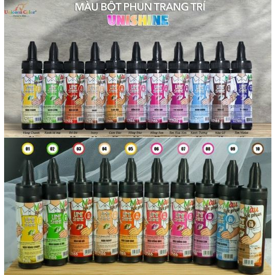 Màu bột trang trí - Màu thực phẩm dạng bột xịt bánh kem , bánh ngọt,.. Đồng Tiến 45gr