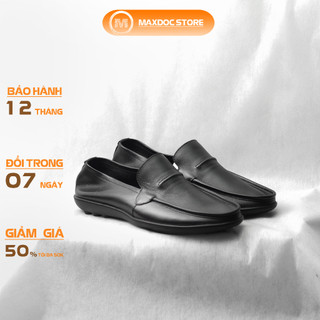 Giày lười nam công sở da thật chất da mềm êm chân L26 MAXDOC
