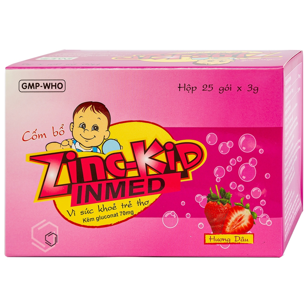 Zinc Kid Inmed.Bổ Sung Kẽm Dạng Cốm Hương Dâu Cho Bé.Tiêu Hóa Tốt,Ăn Ngon,Tăng Miễn Dịch
