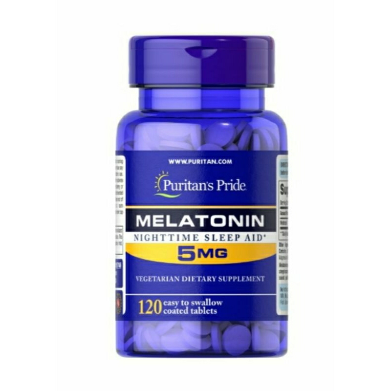 Viên Hố Trợ Giấc Ngủ Ngon Melatonin 3mg 5mg Puritan's Pride 120v
