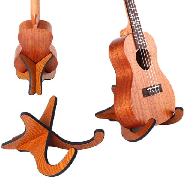 Giá Đỡ Bằng Gỗ Để Đàn Guitar - Ukulele tiện dụng - Chân Gỗ Kê Đàn