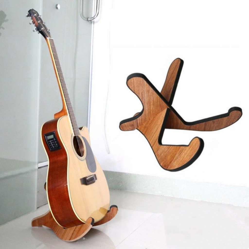 Giá Đỡ Bằng Gỗ Để Đàn Guitar - Ukulele tiện dụng - Chân Gỗ Kê Đàn