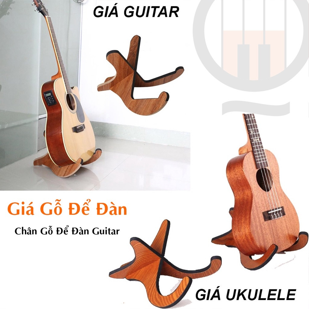 Giá Đỡ Bằng Gỗ Để Đàn Guitar - Ukulele tiện dụng - Chân Gỗ Kê Đàn