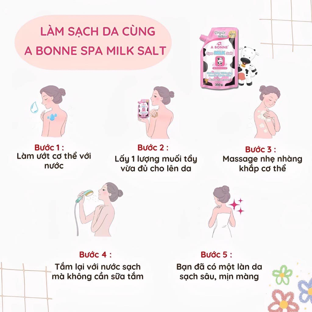 Muối tắm Spa A Bonne' (350G) có vòi