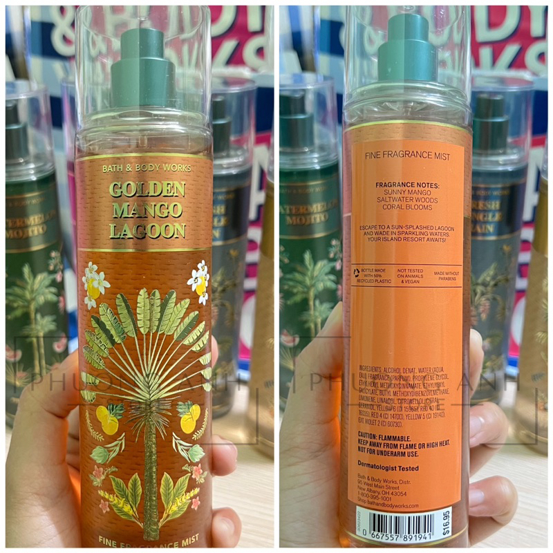 Xịt Thơm Toàn Thân Golden Mango Lagoon 30ml/50ml/100ml/Fullsize236ml  +jɥȽÿ08+