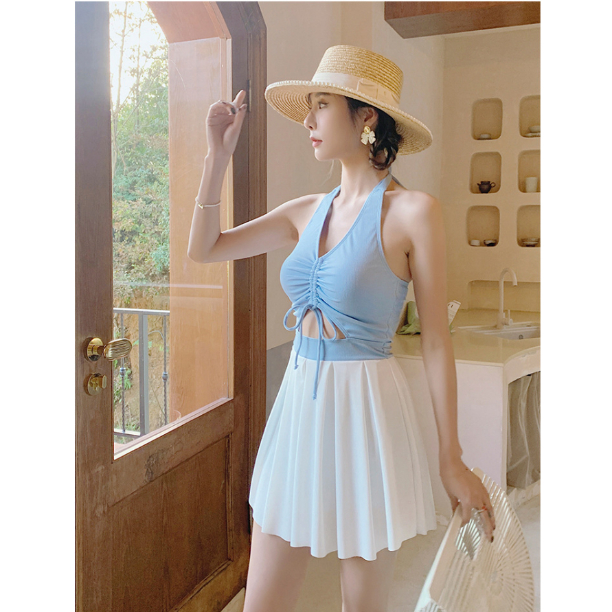 Bikini 1 Mảnh Liền Thân Váy Bơi Liền Mảnh Áo Tắm Biển Set Váy Đi Biển Sexy Pikini Kín Đáo Quảng Châu Đồ Bơi LIZ-V329.1