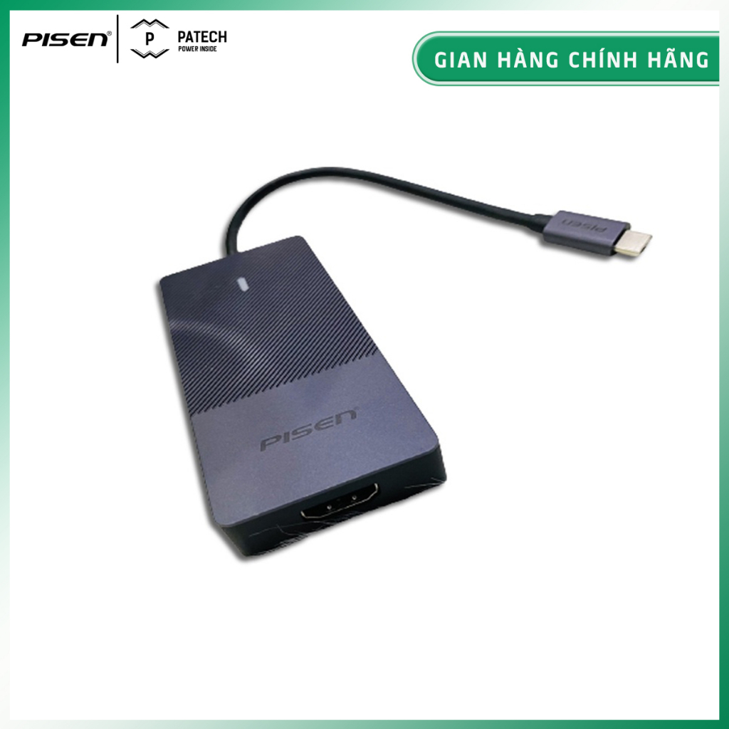 Đầu chuyển PISEN Type-C 7 trong 1 - ( NJ-TC05) - Hàng chính hãng