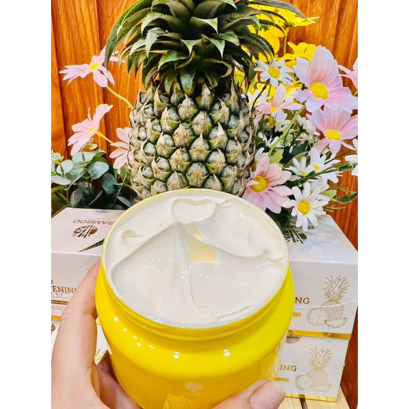💥Siêu phẩm 2023💥 Kem Body Dứa Bamboo - trắng mịn da, se khít lcl