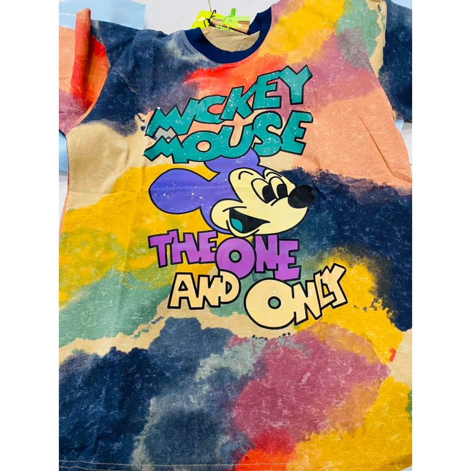 Áo thun gấu loang