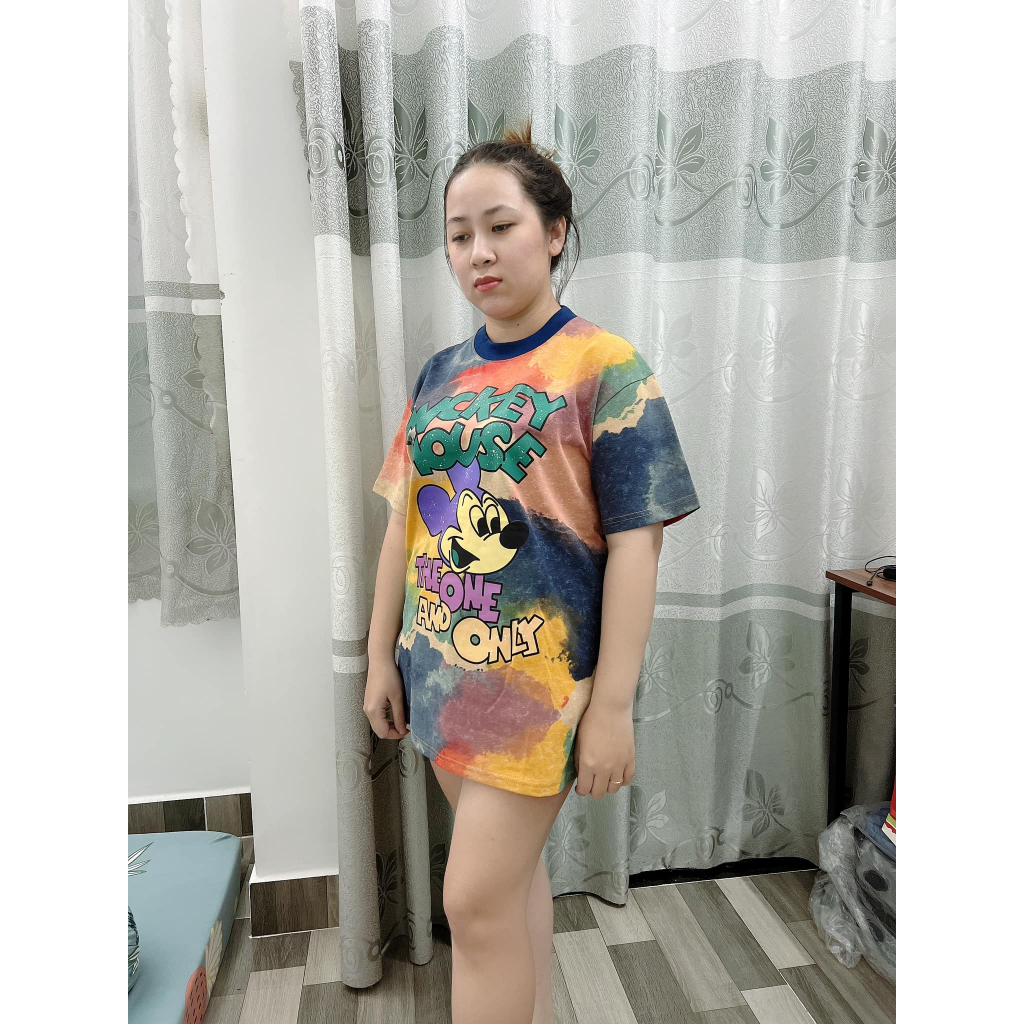 Áo thun gấu loang