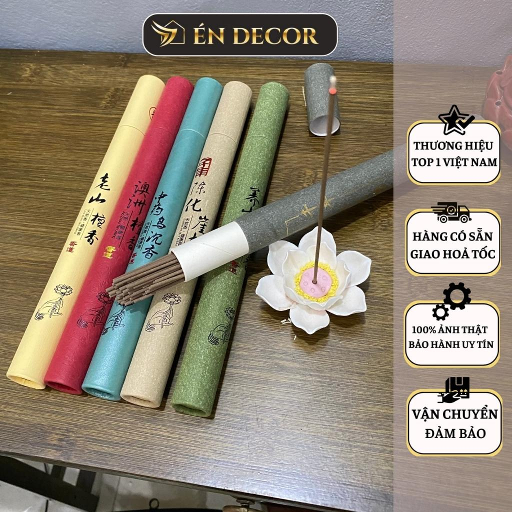 Nhang trầm hương không tăm ÉN DECOR nhang cao cấp hương thơm dịu nhẹ tự nhiên 100% decor phong thuỷ, an nhiên