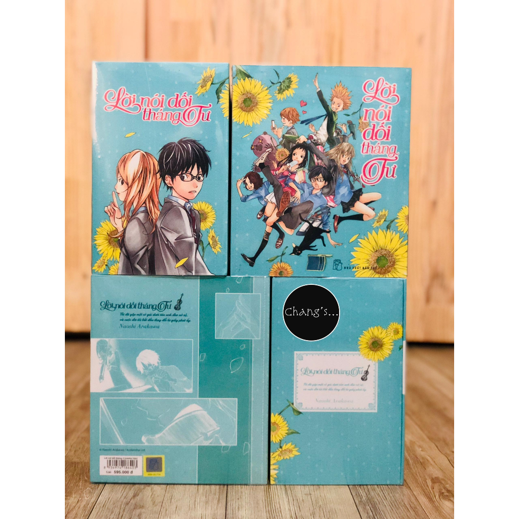 Sách Boxset Lời Nói Dối Tháng Tư - Tặng Kèm 2 Card Nhựa Hình Nhân Vật