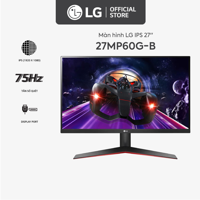 Màn Hình LG 27MP60G-B 27“ Full HD IPS AMD FreeSync™ - Hàng Chính Hãng